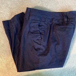 Land's End Capri Pants Navy Blue Size10P